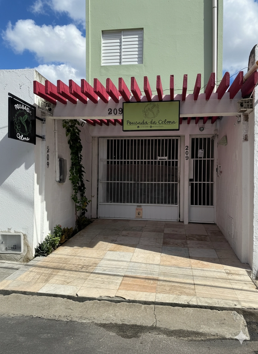 Fachada da Pousada da Celma